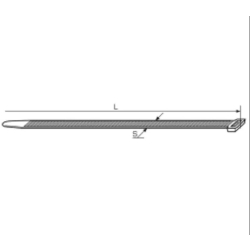 opaski zaciskowe 450 x 4,8mm DG  100szt.